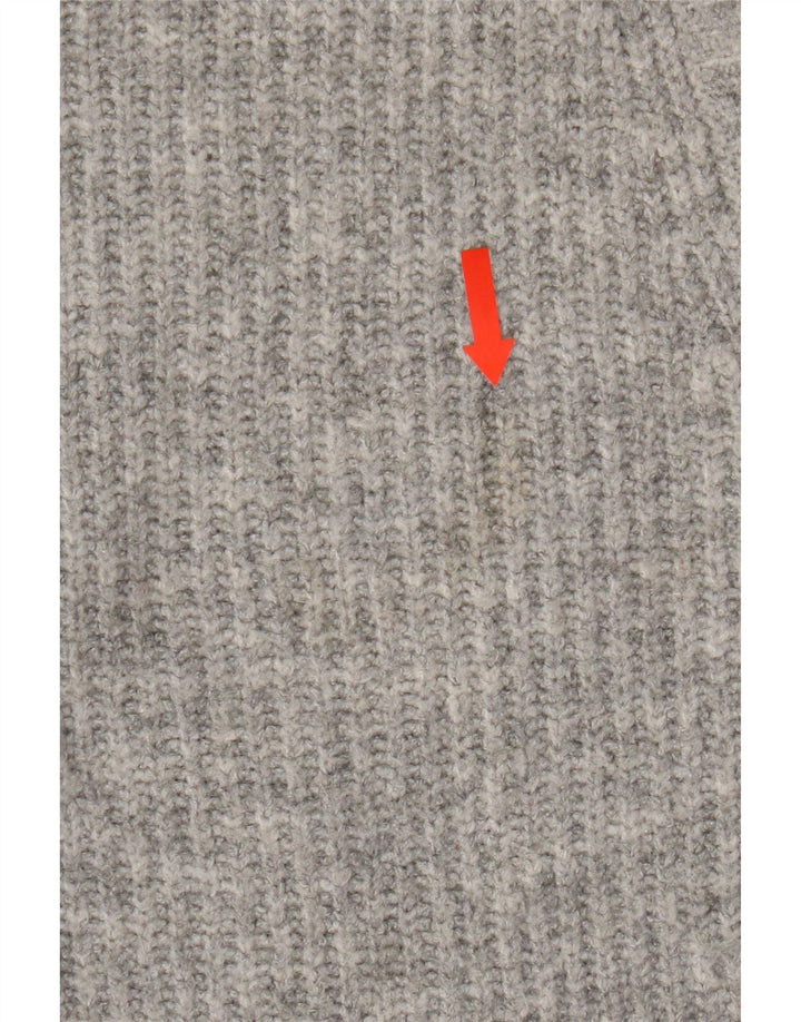 Zara Girls Cardigan Sweater 9-10 Years Grey Polyester