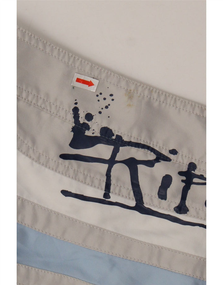 RIP CURL Mens Graphic Swimming Shorts XL Grey Colourblock Polyester