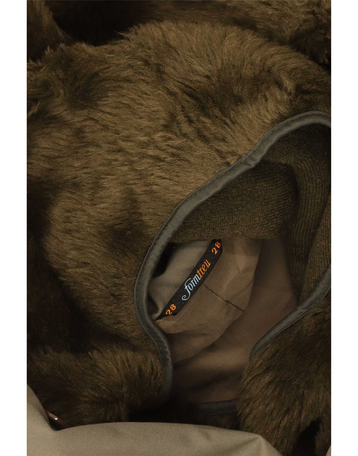 Formtreu Mens Hooded Parka Jacket UK 40 Large Khaki