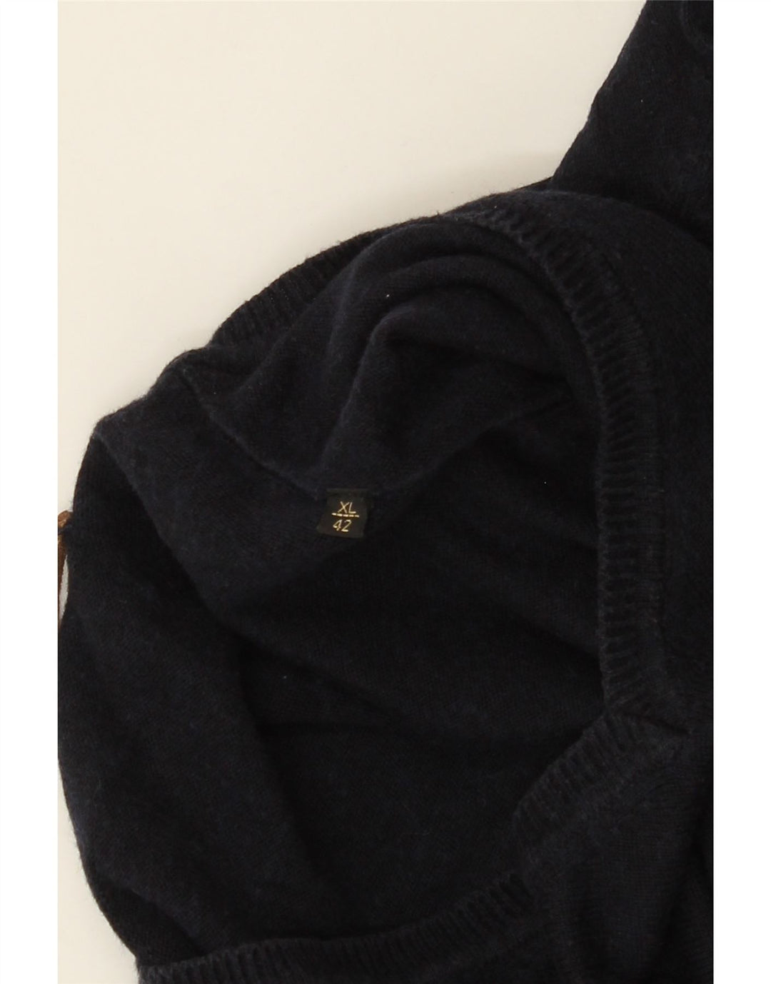 MASSIMO DUTTI Mens V-Neck Jumper Sweater XL Navy Blue Vintage Massimo Dutti and Second-Hand Massimo Dutti from Messina Hembry 