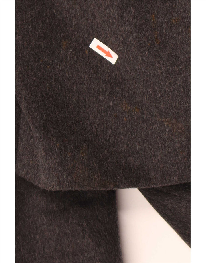 Benetton Mens Overcoat IT 50 Large Grey Wool
