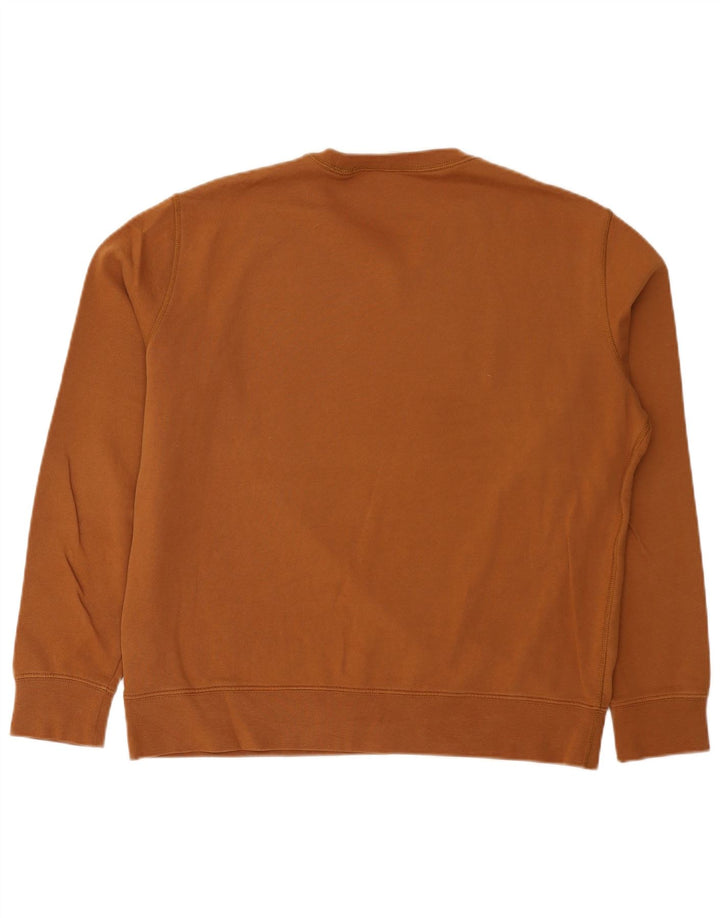 Marks & Spencer Mens Sweatshirt Jumper Large Brown Cotton
