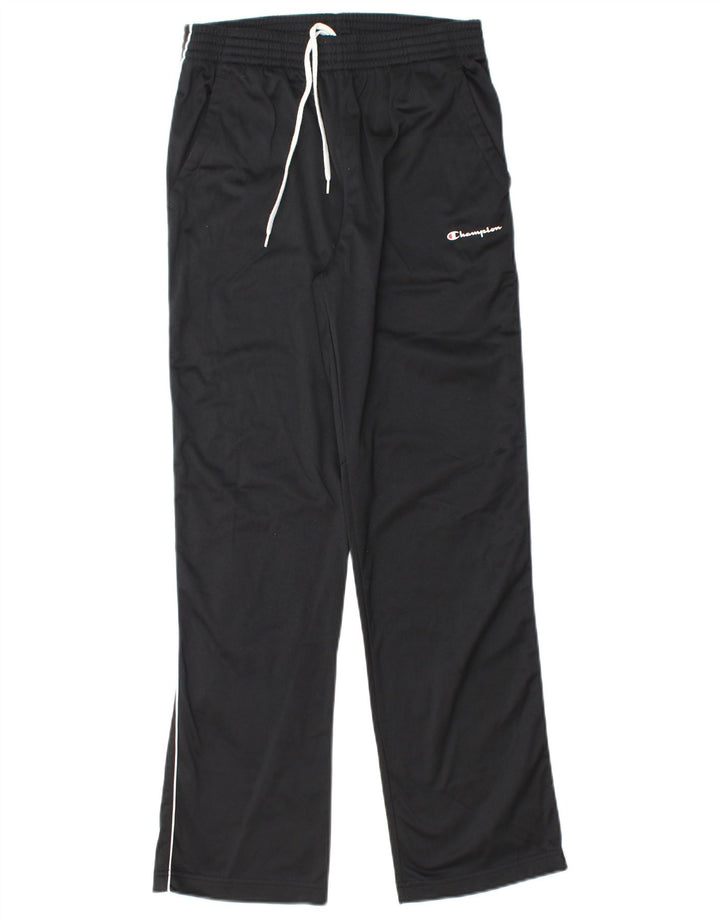 CHAMPION Mens Tracksuit Trousers Small  Black Polyester