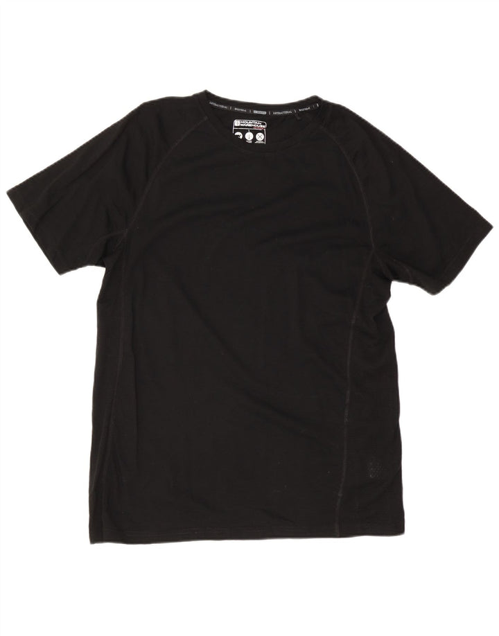 Mountain Warehouse Mens T-Shirt Top Large Black Wool