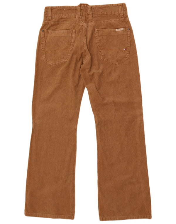 Tommy Hilfiger Mens Rogar Straight Corduroy Trousers W30 L30 Brown Cotton