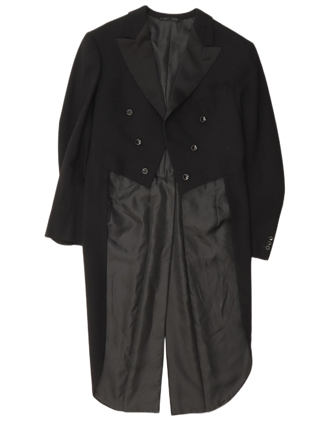 Vintage Mens Tailcoat Blazer Jacket UK 36 Small Black