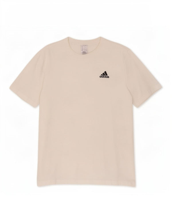 Adidas Mens T-Shirt Top Large White Cotton