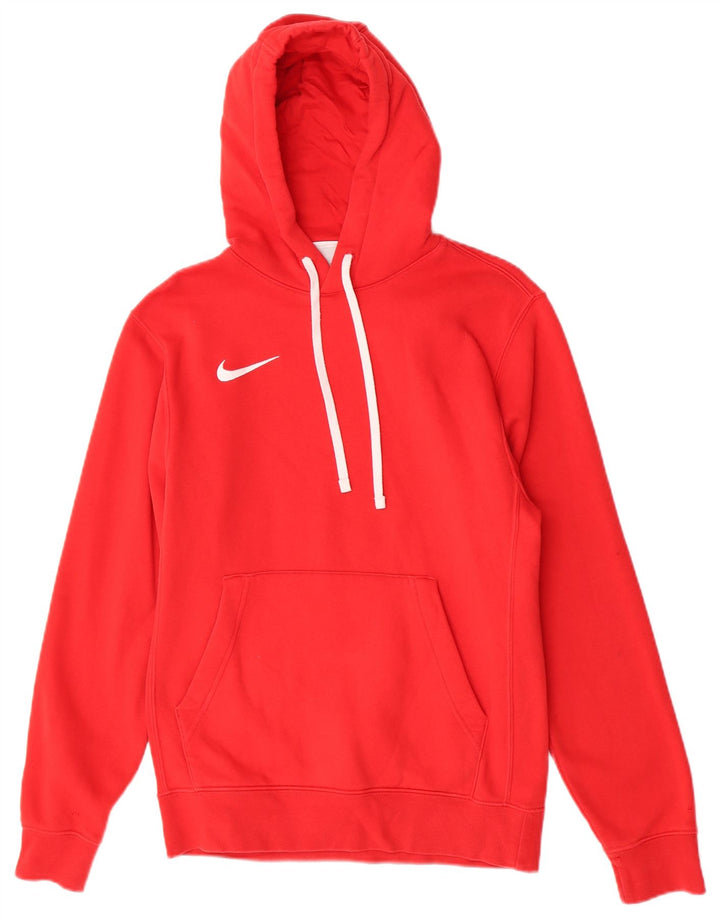 Nike Mens Hoodie Jumper Small Red Cotton