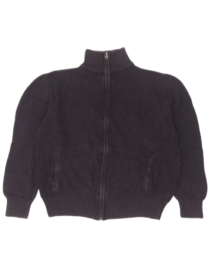 Marks & Spencer Mens Cardigan Sweater Medium Navy Blue Cotton