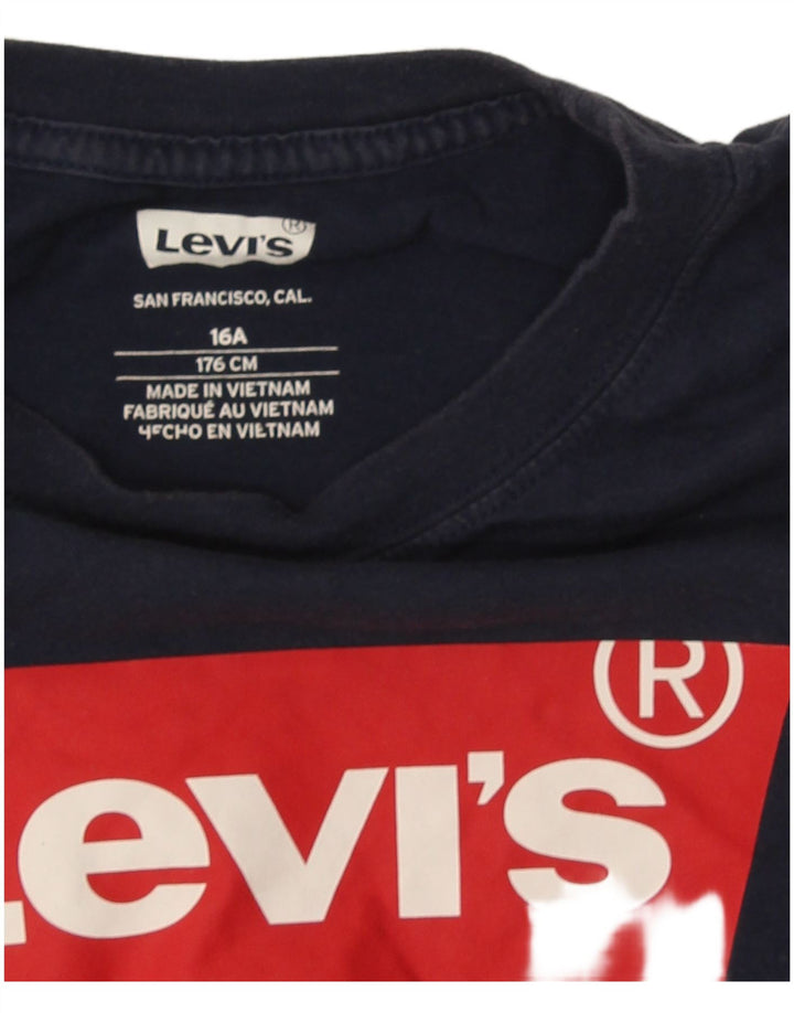 Levi's Boys Graphic T-Shirt Top 15-16 Years Navy Blue