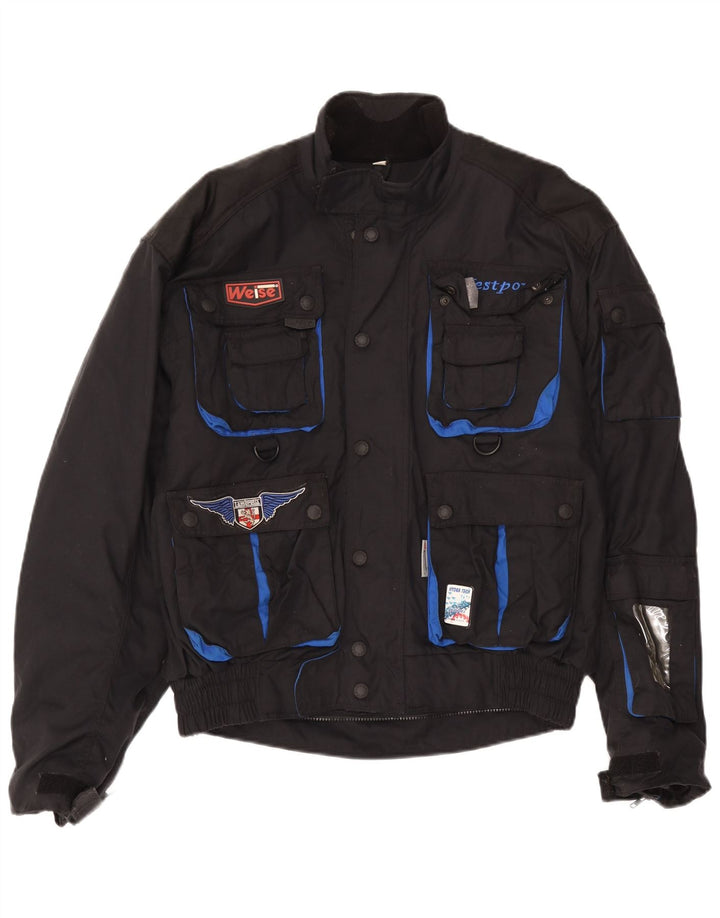 Weise Mens Racer Jacket UK 40 Large Black Polyamide