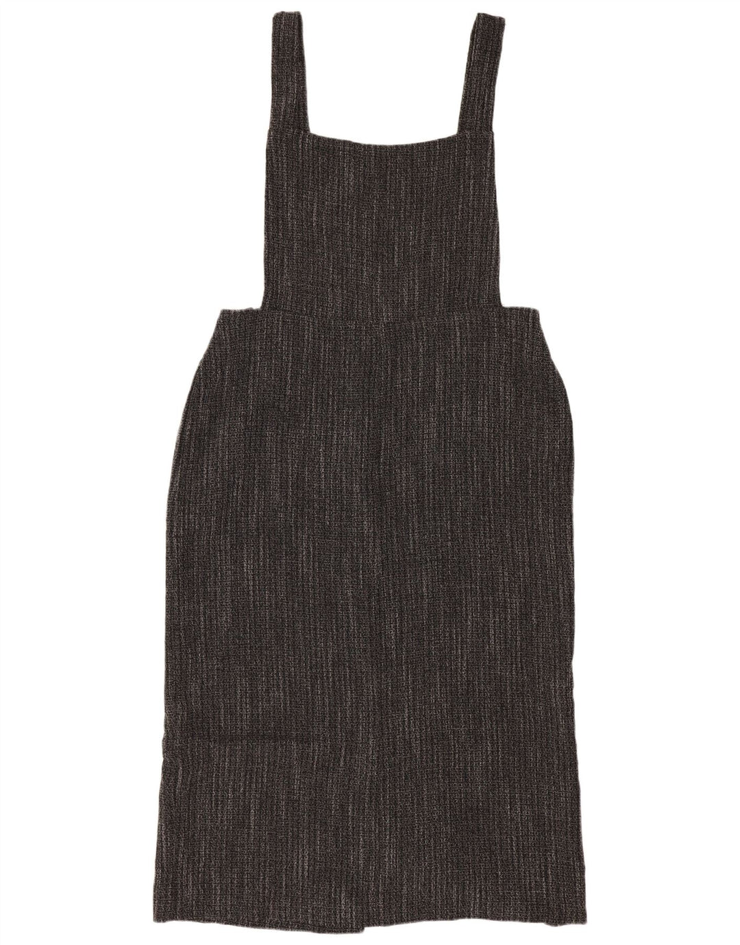 Topshop Womens Pinafore Dress UK 10 Small Grey Polyester