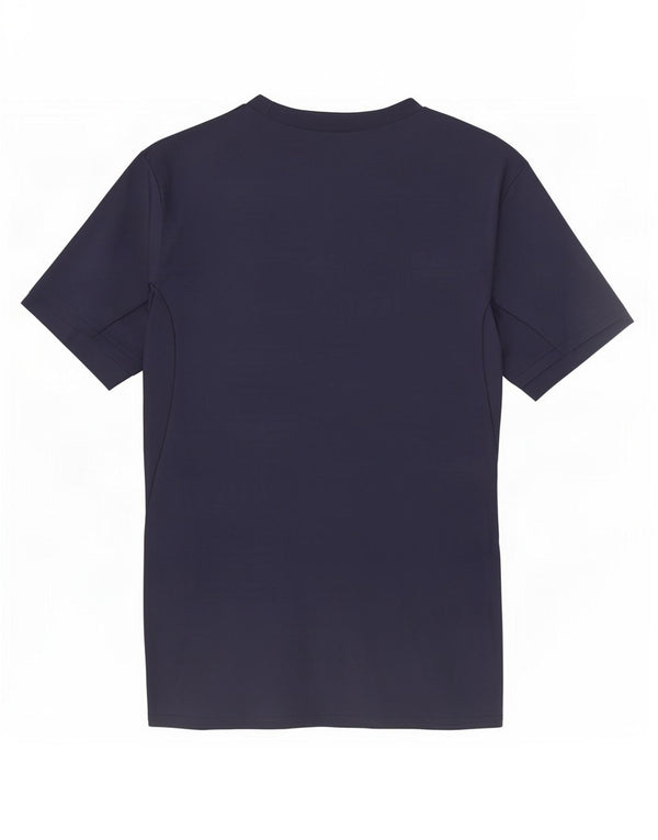 Under Armour Mens Heat Gear T-Shirt Top Medium Navy Blue Polyester