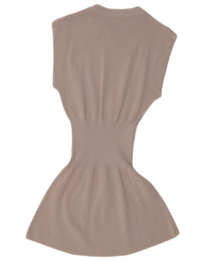 ZARA Womens Jumper Dress UK 8 Small Grey