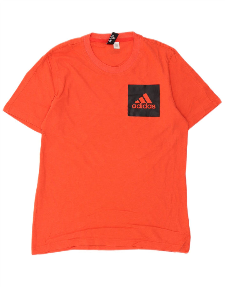 ADIDAS Mens Graphic T-Shirt Top Small Orange