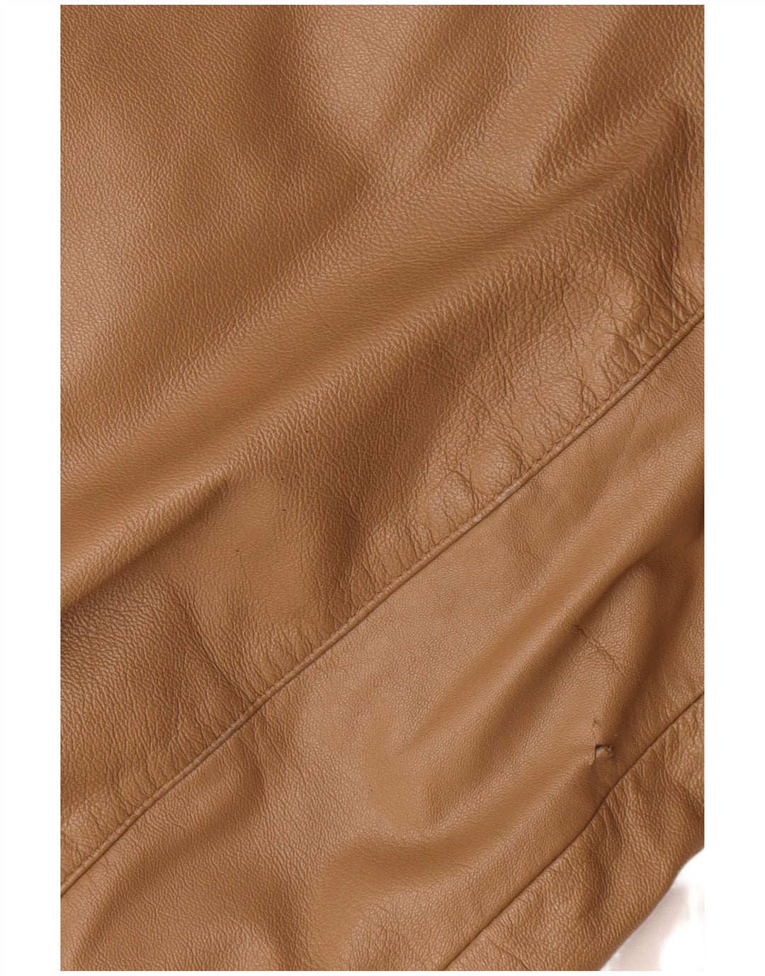 Vintage Mens Leather Jacket IT 54 XL Beige Colourblock Leather