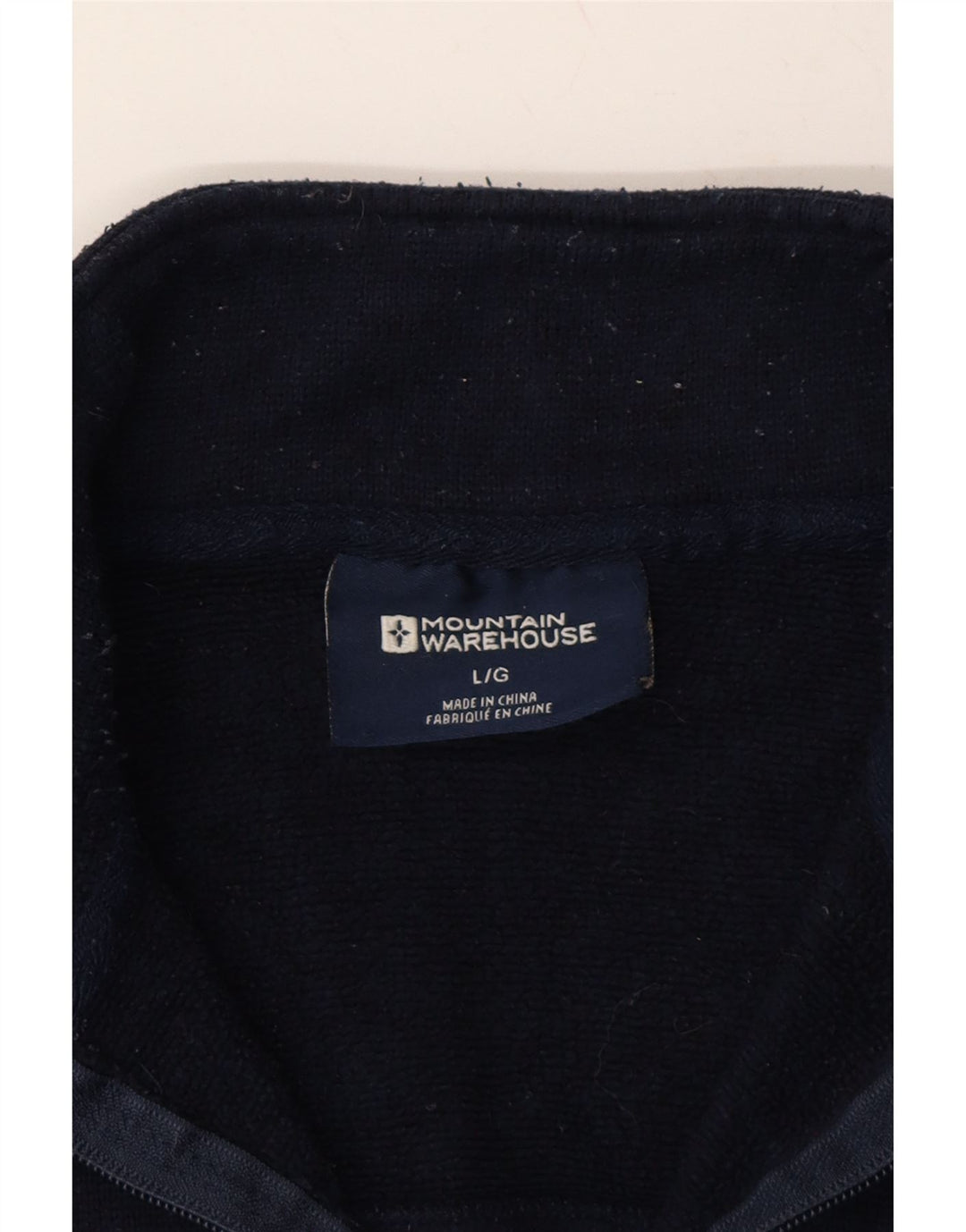 MOUNTAIN WAREHOUSE Mens Zip Neck Sweatshirt Jumper Large Navy Blue Vintage Mountain Warehouse and Second-Hand Mountain Warehouse from Messina Hembry 