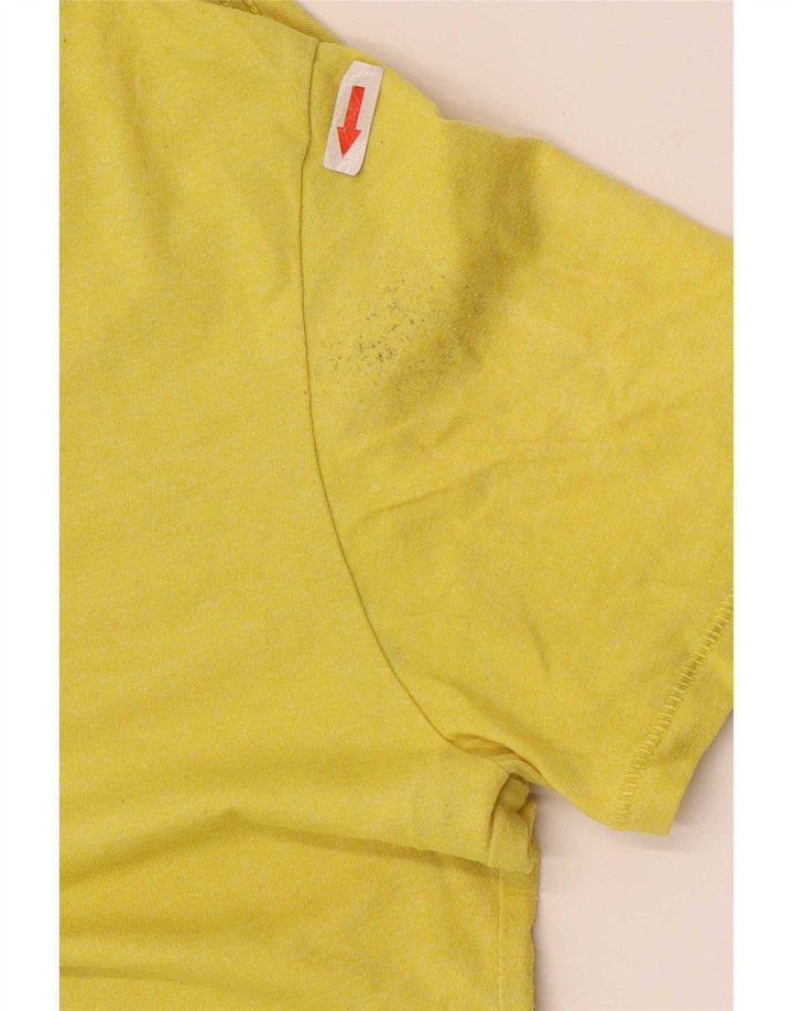 Tommy Hilfiger Mens T-Shirt Top Medium Yellow Cotton