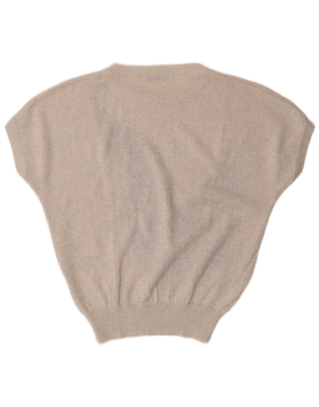 VINTAGE Womens Boat Neck Jumper Sweater UK 16 Large Off White Floral