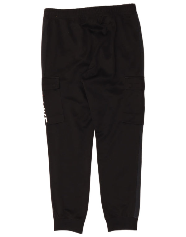 Nike Mens Graphic Cargo Tracksuit Trousers Joggers Medium Black Cotton