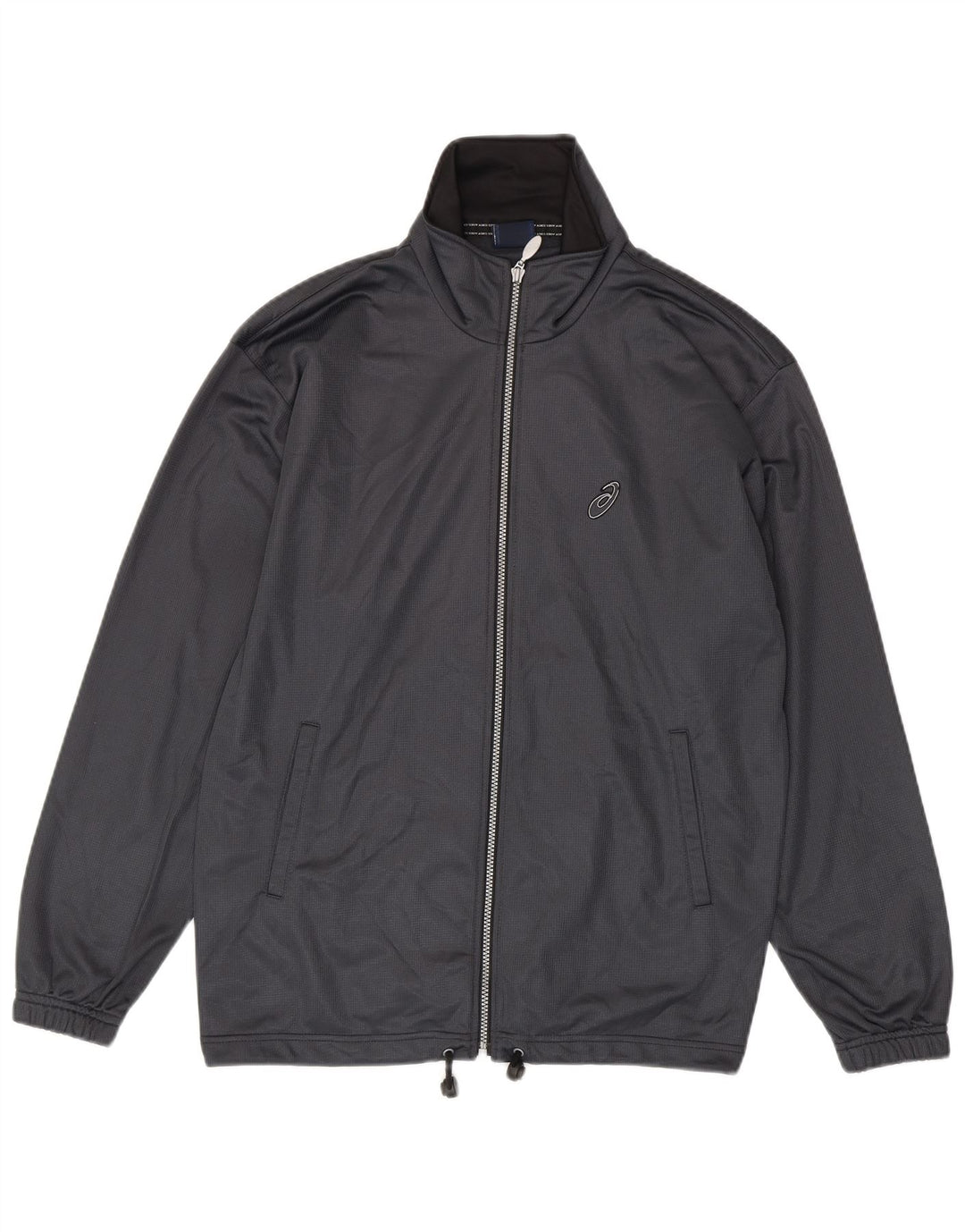 ASICS Mens Tracksuit Top Jacket Medium Grey