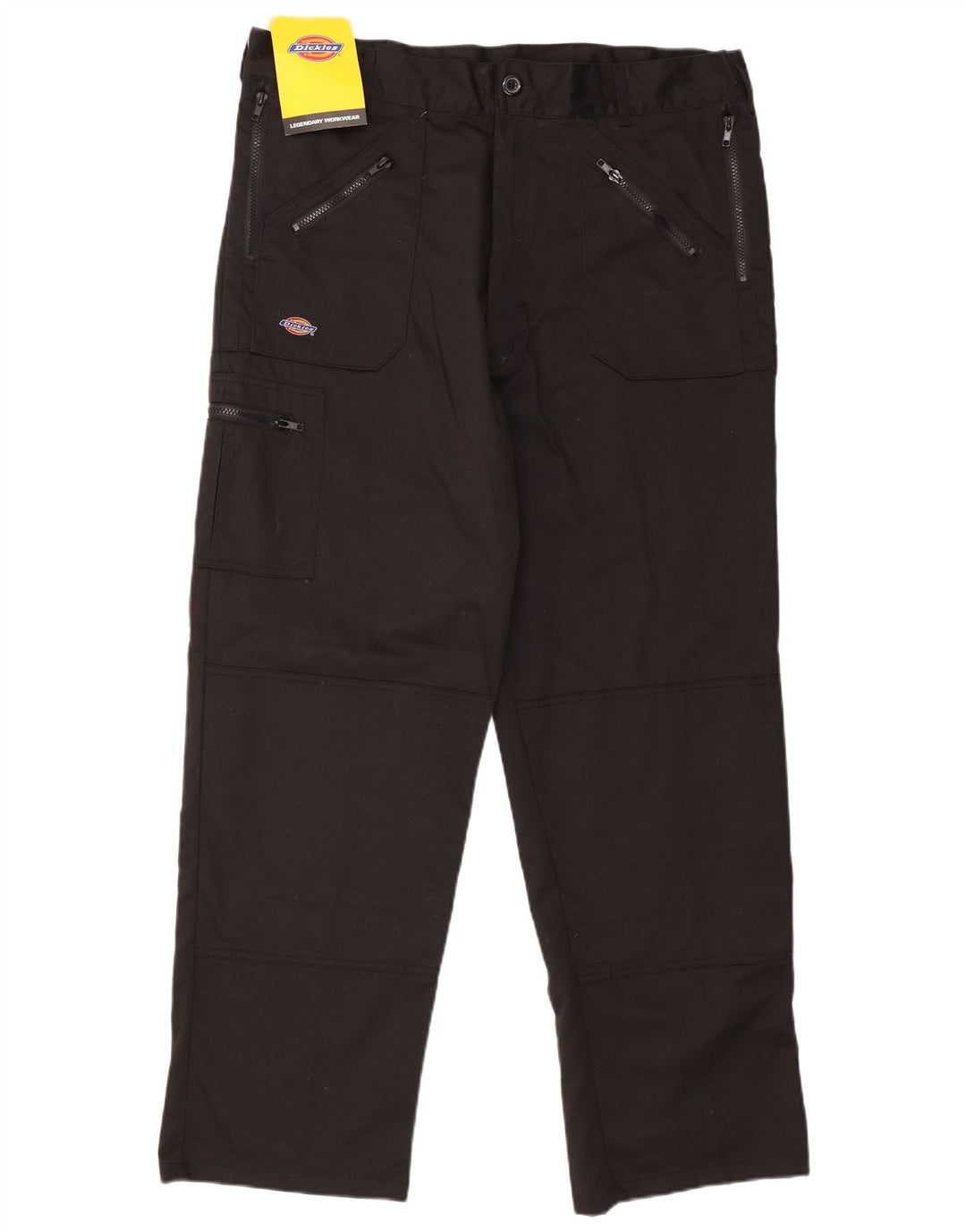 Dickies Mens Straight Cargo Trousers W40 L30 Black Polyester