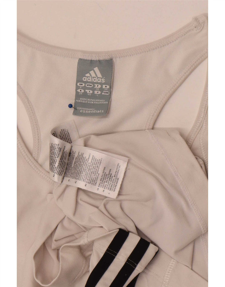 Adidas Womens Climalite Vest Top UK 8 Small White Polyester