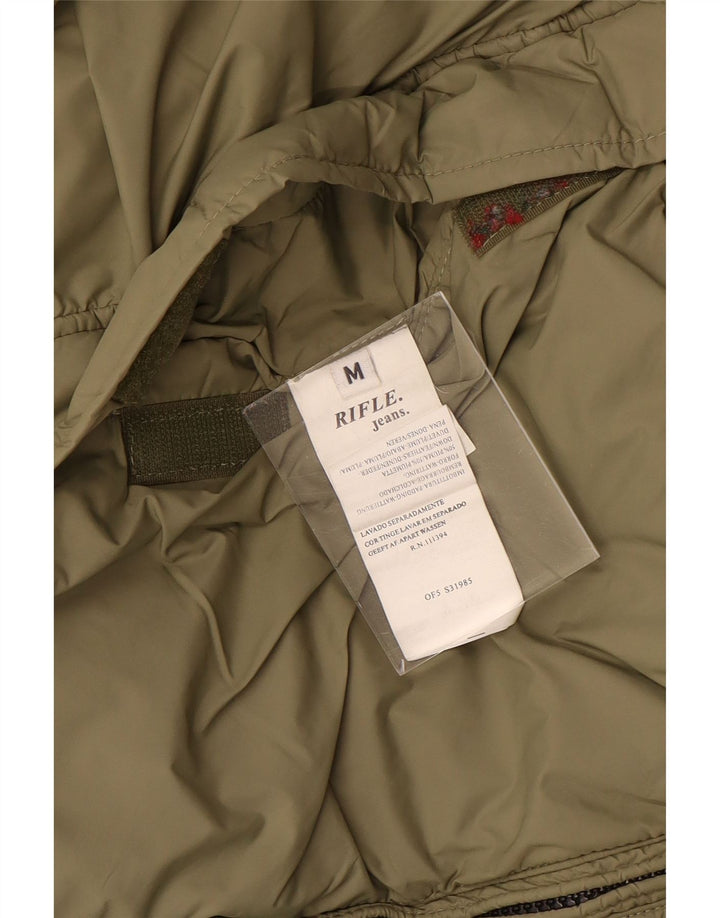 Rifle Mens Reversible Padded Jacket UK 38 Medium Black Polyamide