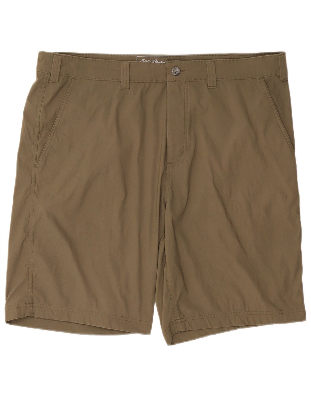 EDDIE BAUER Mens Chino Shorts W40 XL Khaki Nylon