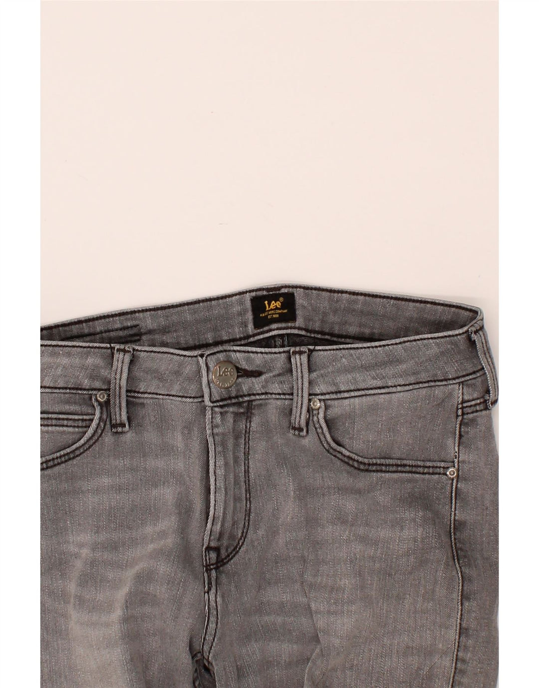 LEE Womens Elly Slim Jeans W28 L30 Grey Cotton Vintage Lee and Second-Hand Lee from Messina Hembry 