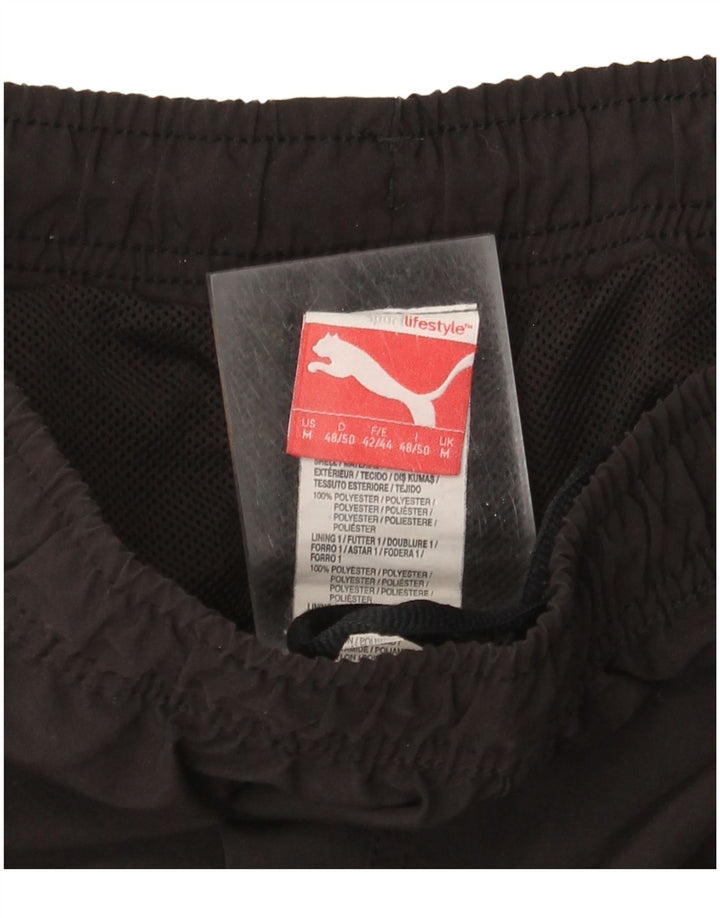 Puma Mens Tracksuit Trousers Medium  Black Polyester