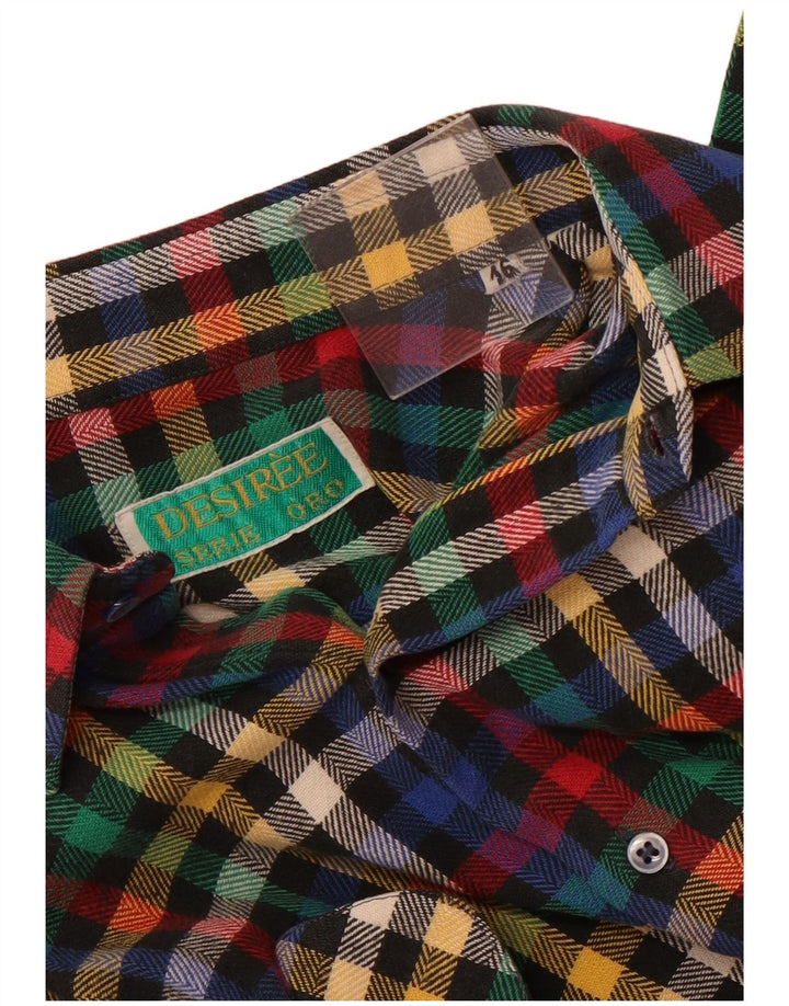 Desiree Mens Flannel Shirt Size 16 Large Multicoloured Check