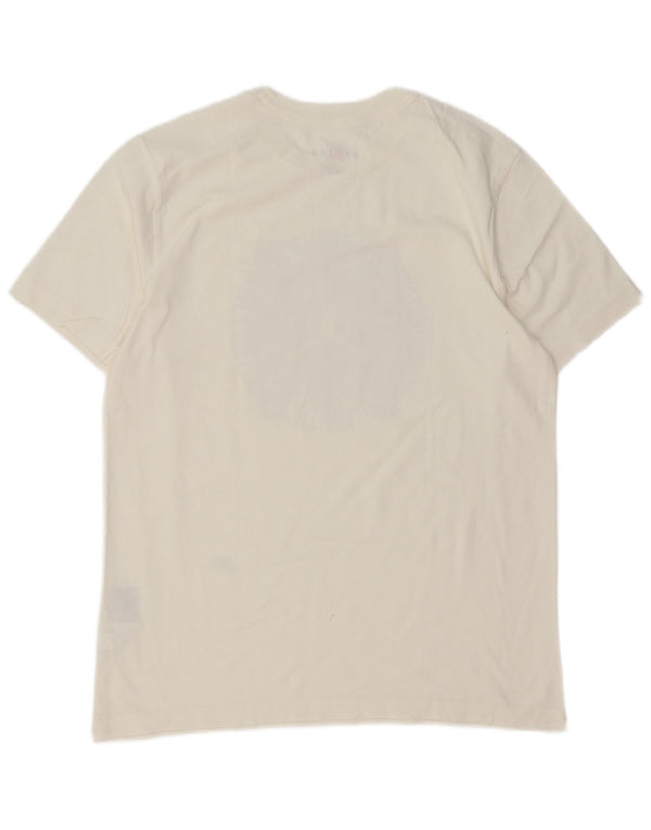 Jordan Mens Graphic T-Shirt Top Medium White Cotton
