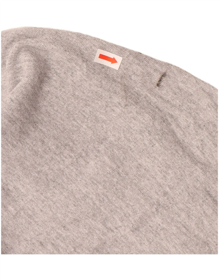 CHAMPION Womens Oversized Hoodie Jumper UK 10 Small Grey