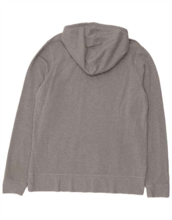 Reebok Mens Hoodie Jumper Large Grey Cotton