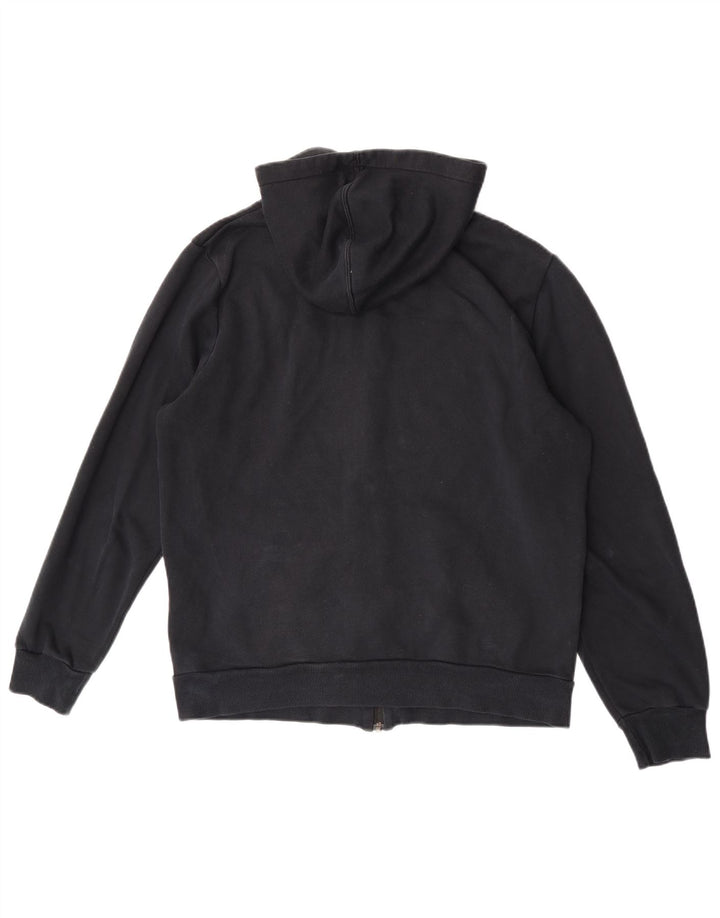 Puma Mens Zip Hoodie Sweater Medium Black Cotton