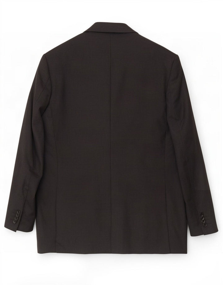 Loro Piana Mens 2 Button Blazer Jacket IT 48 Medium Black Virgin Wool