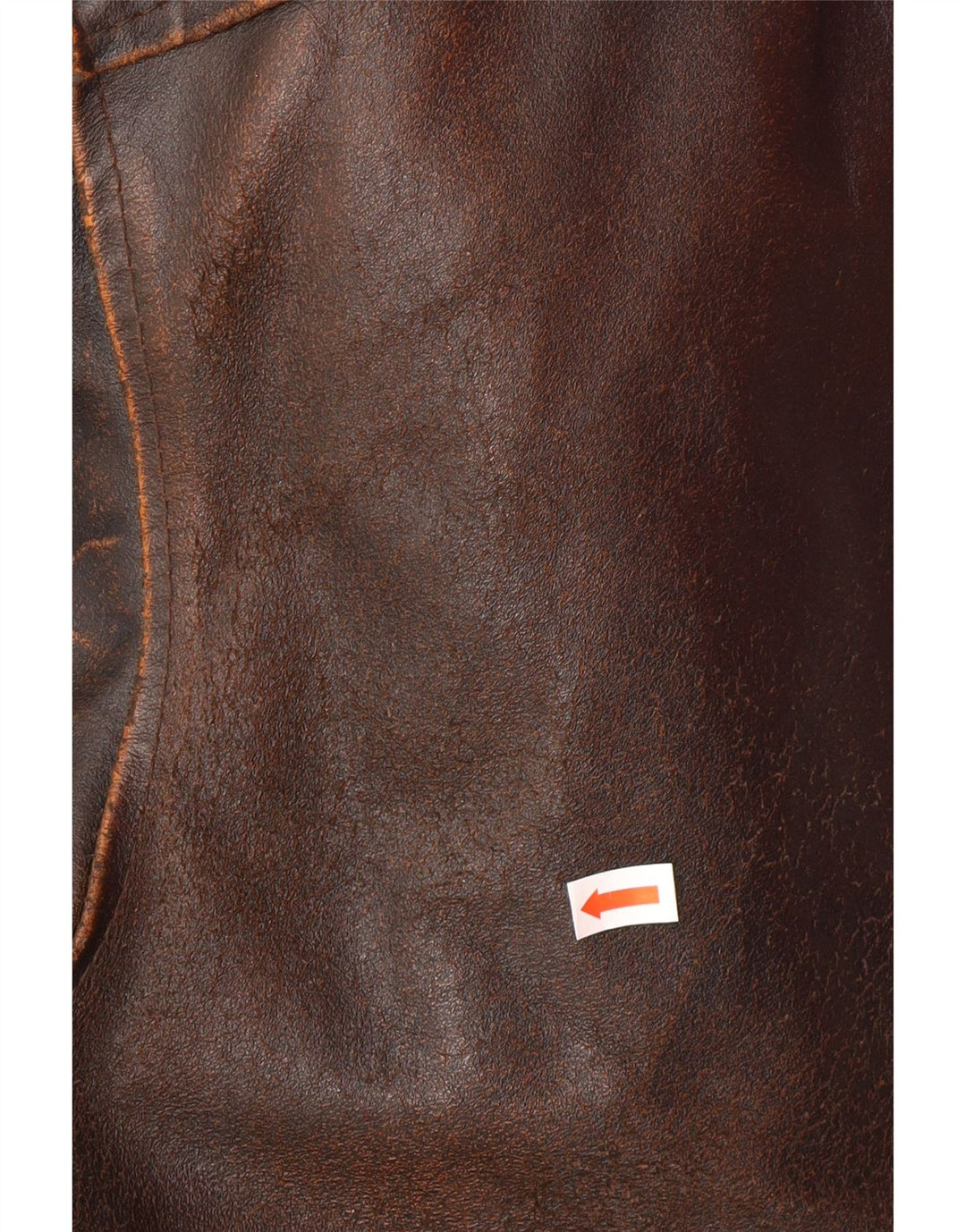 ALAN GORDON Mens Leather Jacket IT 52 XL Brown Leather