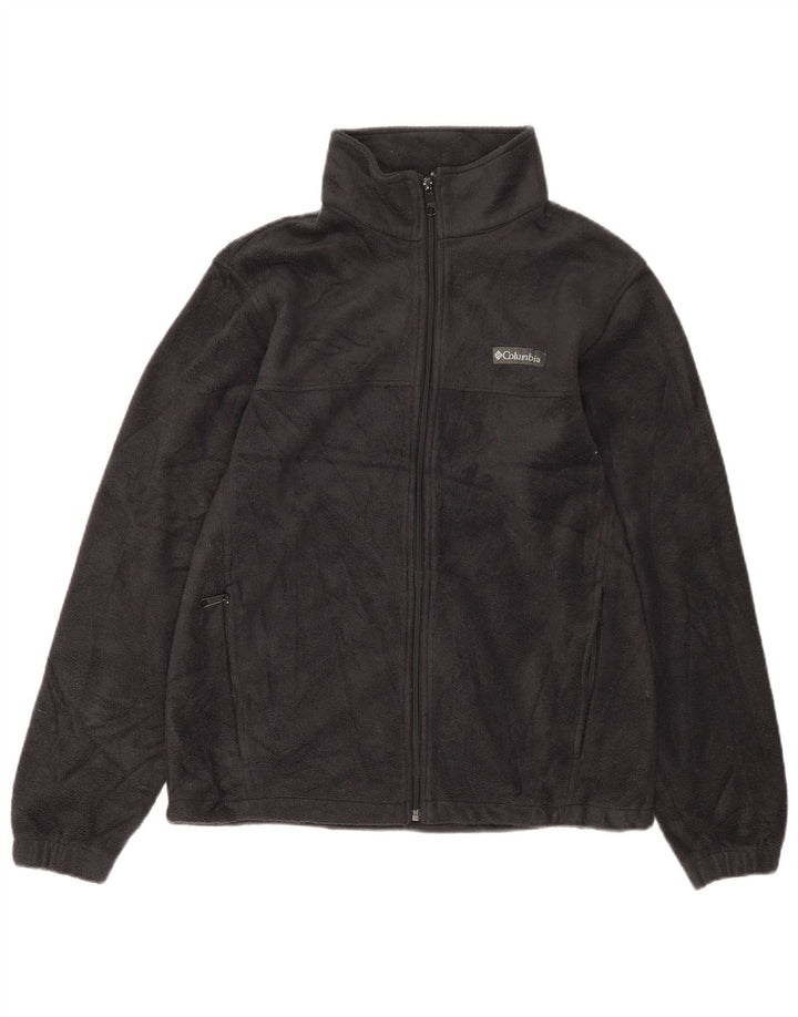 Columbia Mens Fleece Jacket UK 38 Medium Black Polyester