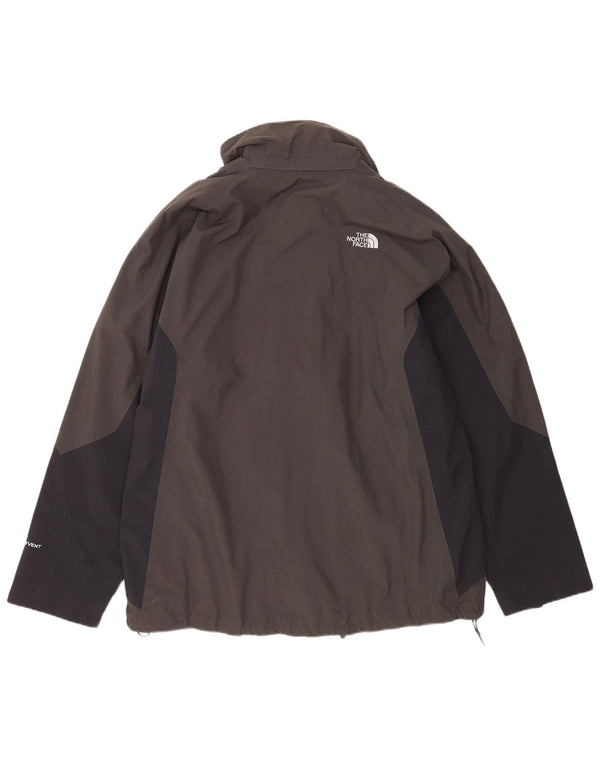 The North Face Mens Windbreaker Jacket UK 42 XL Grey Colourblock Nylon