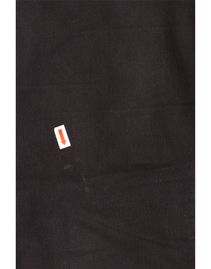 ARMANI Womens Tapered Jeans W29 L27 Black Cotton