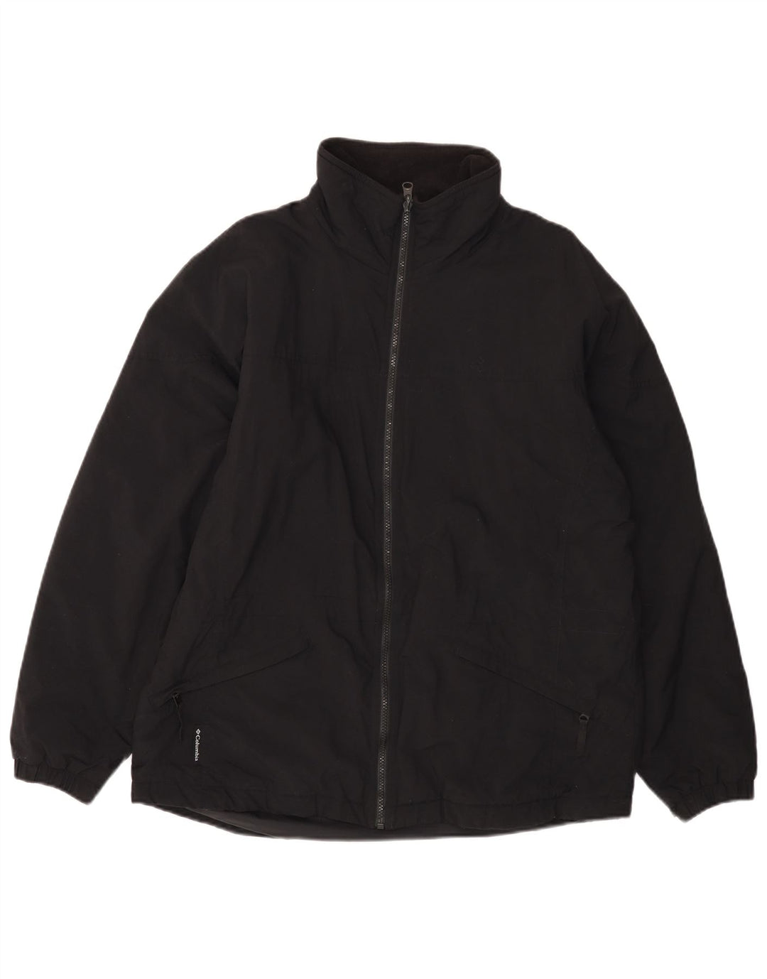 COLUMBIA Womens Loose Fit Liner Windbreaker Jacket UK 16 Large Black Nylon