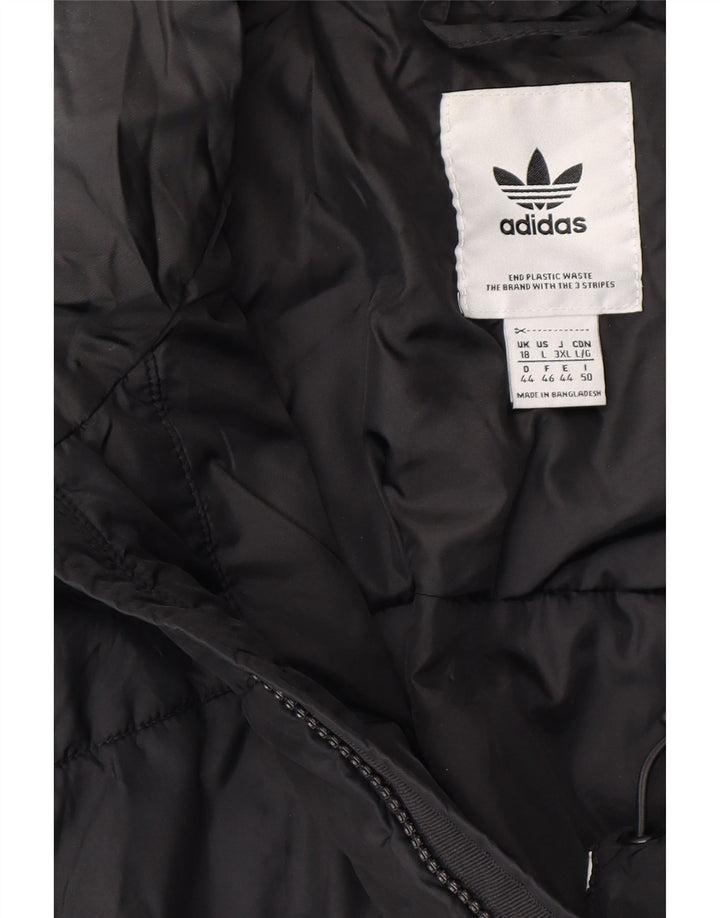 ADIDAS Womens Padded Jacket UK 18 XL Black