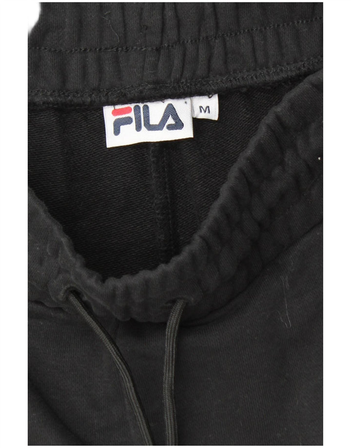 FILA Mens Tracksuit Trousers Joggers Medium  Black Cotton