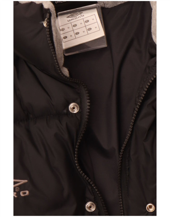 Umbro Mens Padded Jacket UK 38 Medium Black Nylon