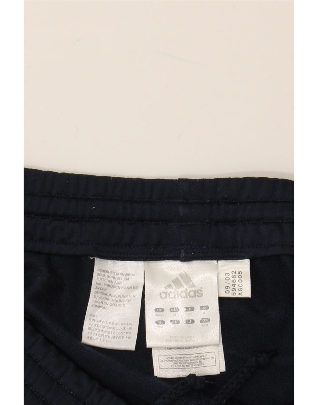 ADIDAS Mens Tracksuit Trousers XL  Navy Blue Polyester