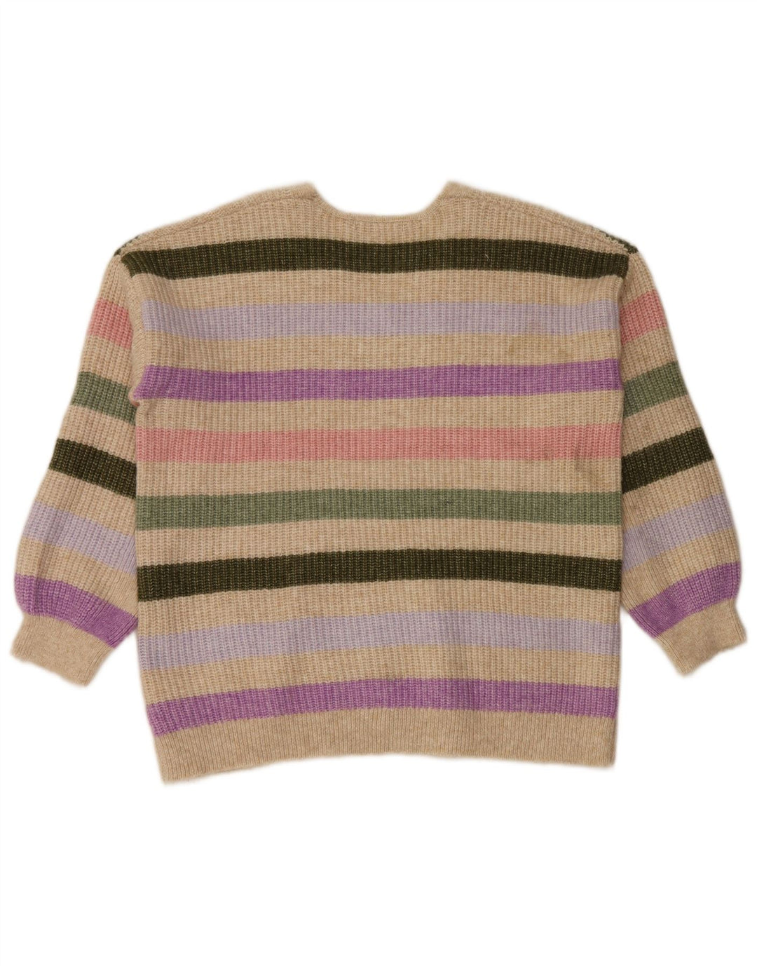 Marks & Spencer Womens V-Neck Jumper Sweater UK 16 Large Multicoloured