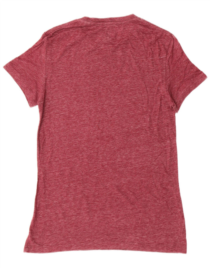 JACK WILLS Mens T-Shirt XS Burgundy Cotton