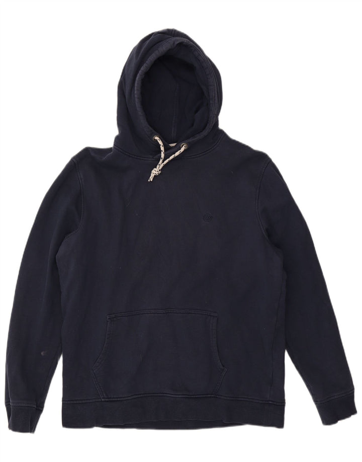 Fat Face Mens Hoodie Jumper Large Navy Blue Cotton