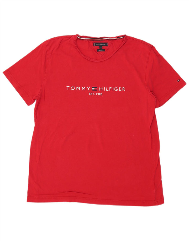 Tommy Hilfiger Womens UK 20 2XL Red Cotton